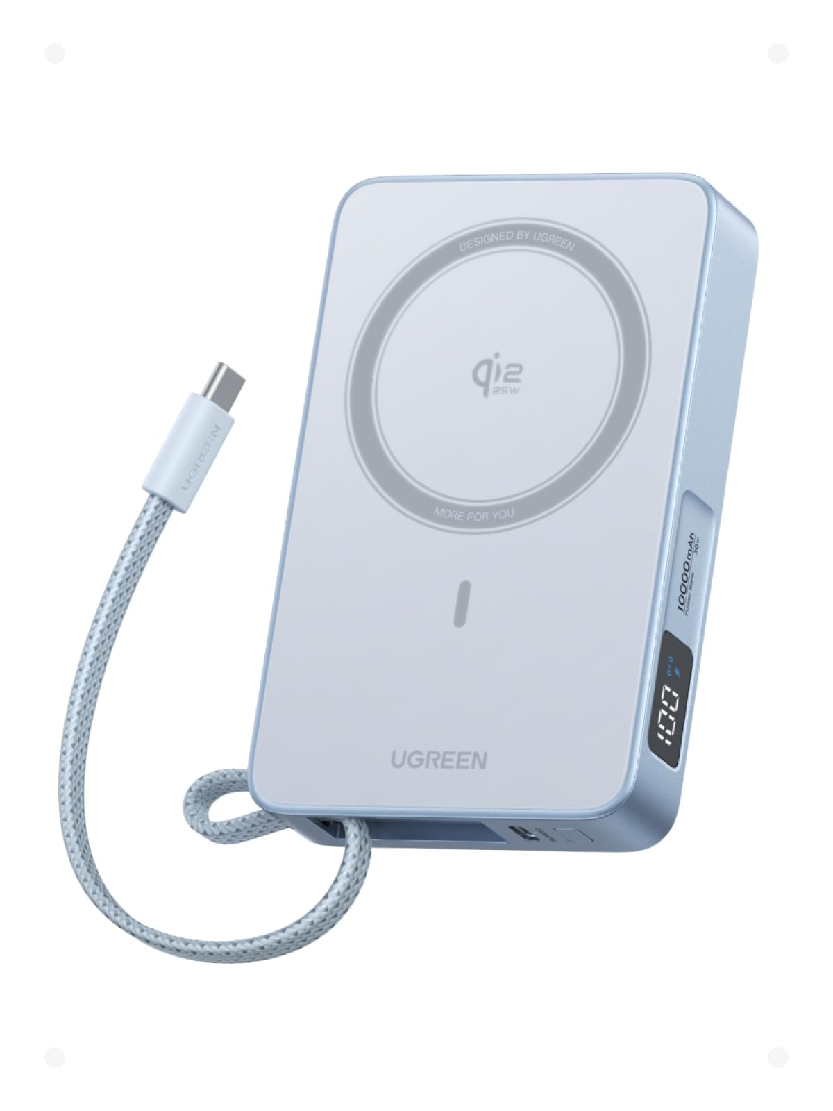 Amazon.com: UGREEN MagFlow 10000mAh Qi2 25W Wireless Power Bank